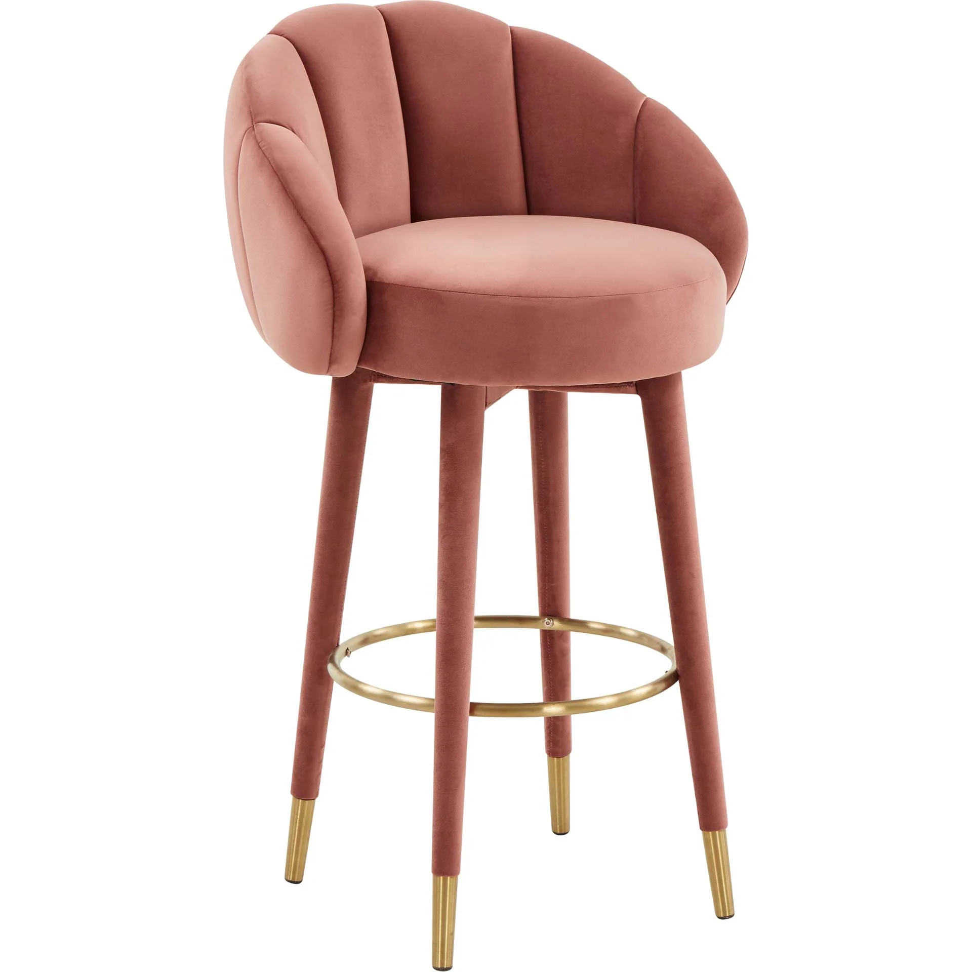 Myaire Swivel Bar Stool Salmon