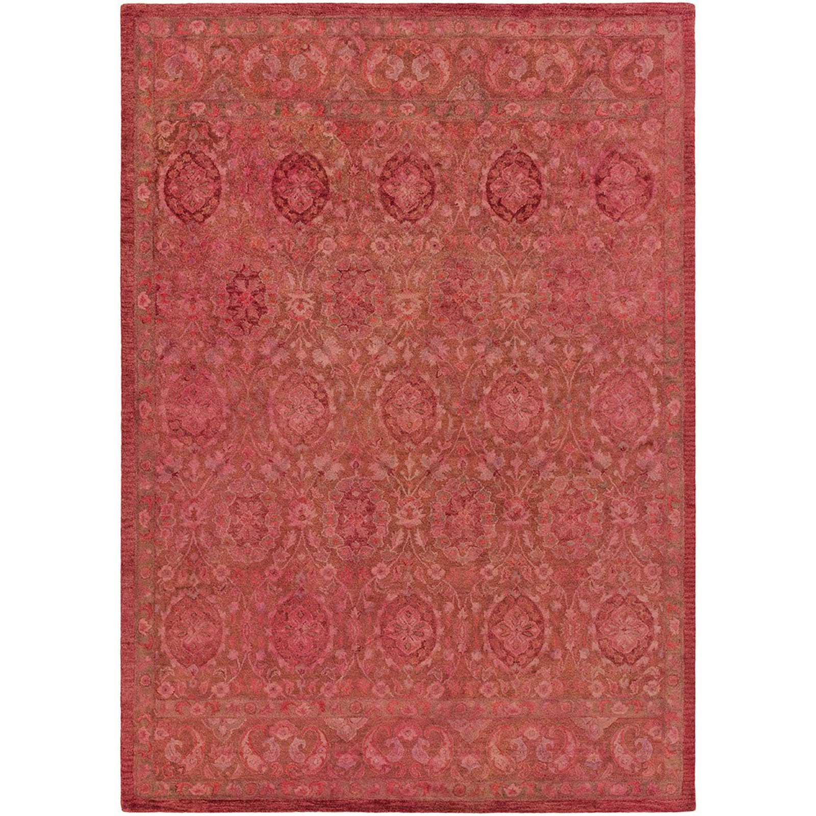 Mykonos Burgundy/Coral Area Rug