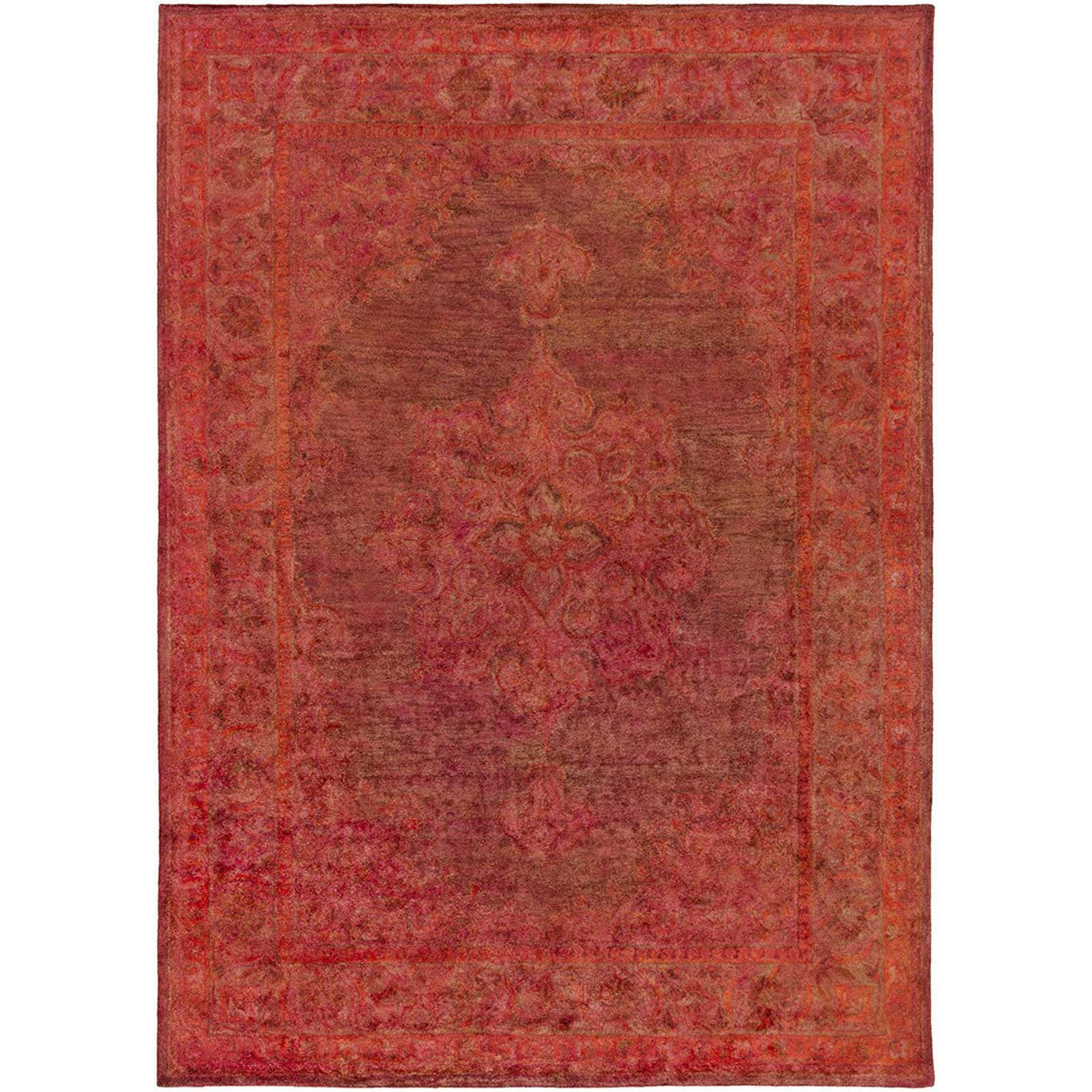 Mykonos Coral/Burgundy Area Rug