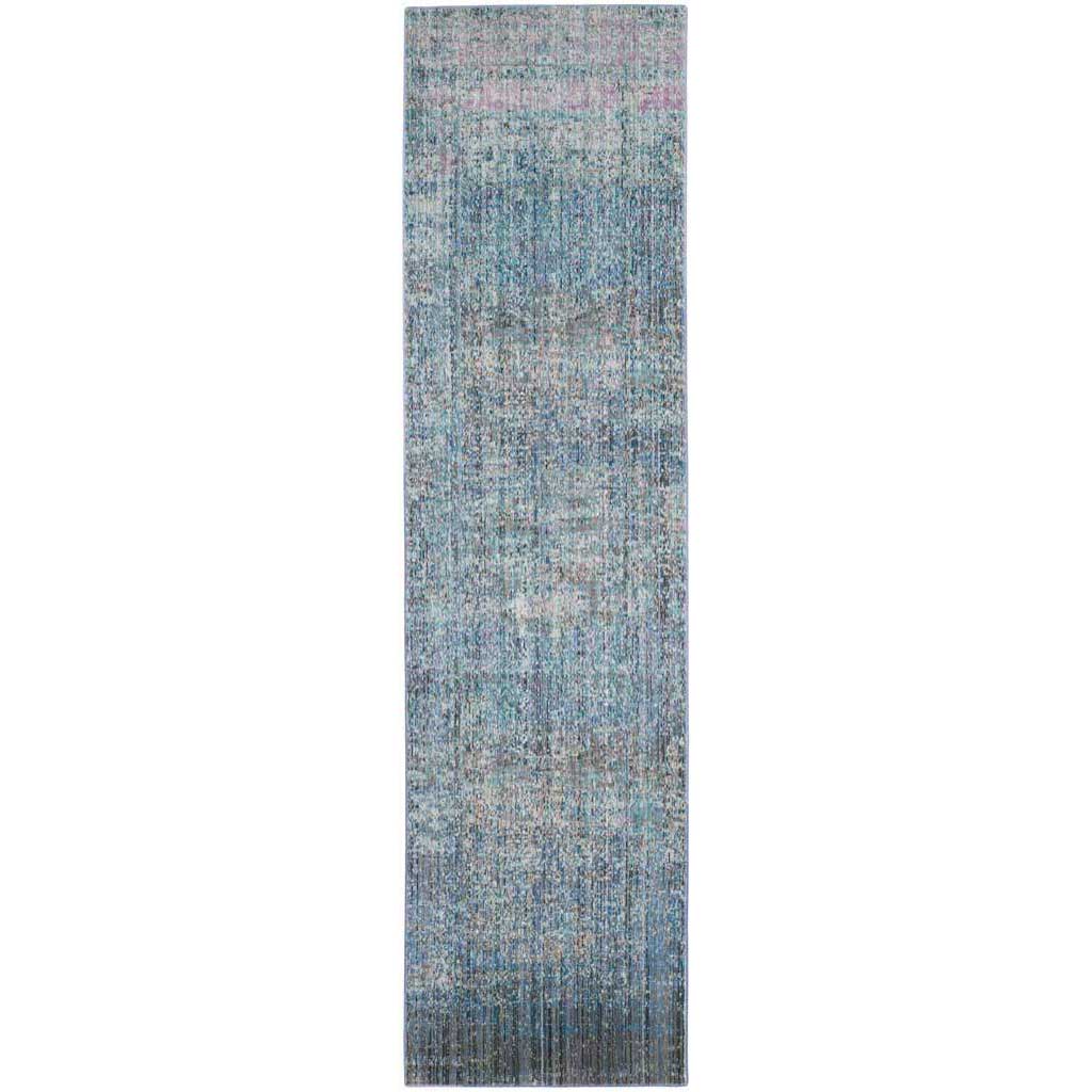 Mystique Blue/Multi Runner Rug