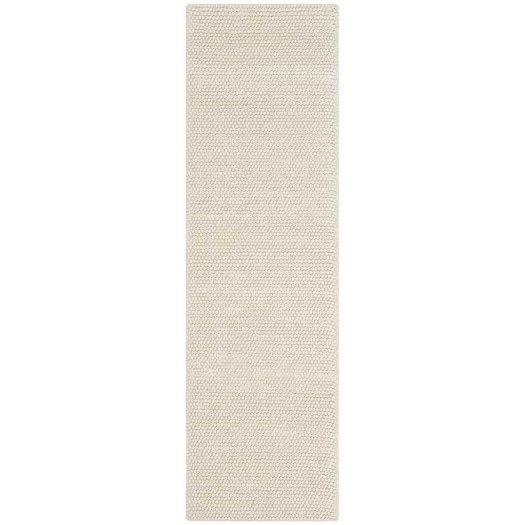 Natura Solid Ivory Runner Rug