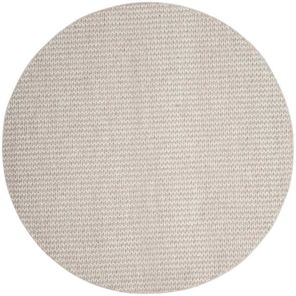 Natura Texture Ivory/Silver Round Rug