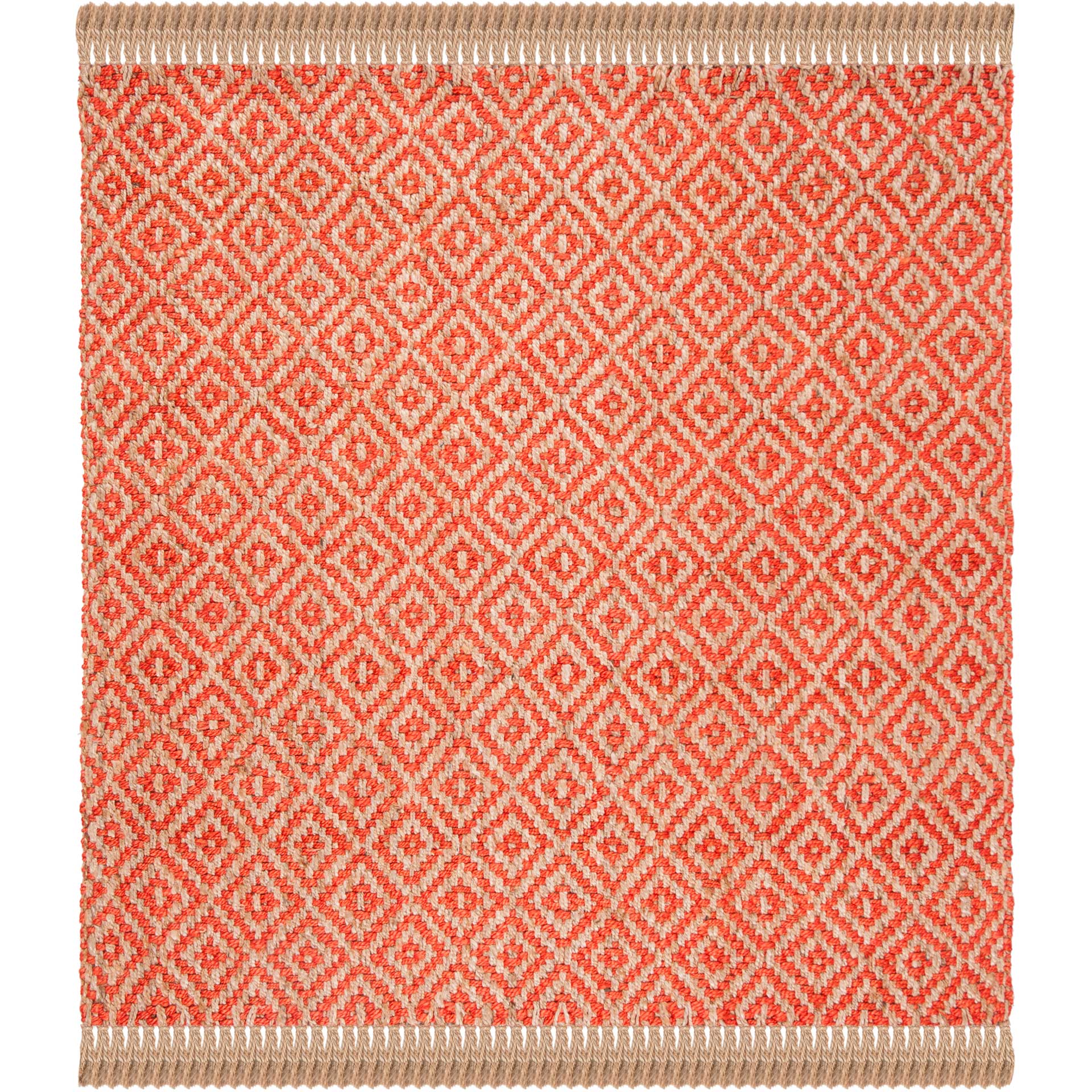Natural Fiber Fuchsia/Natural Area Rug