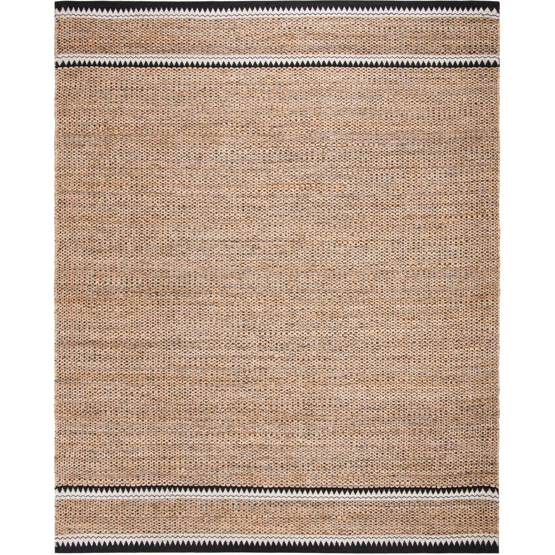 Natural Fiber Natural/Black Area Rug