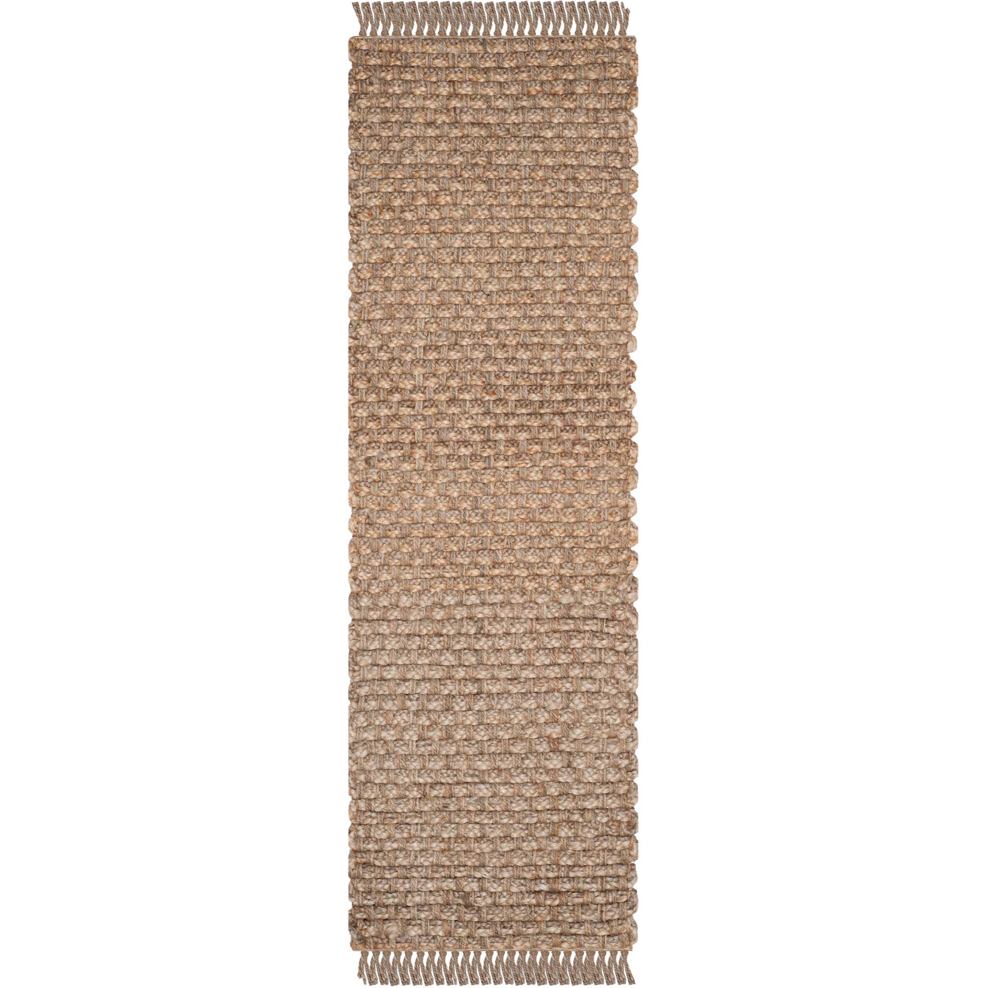 Natural Fiber Tassel Natural Runner Rug