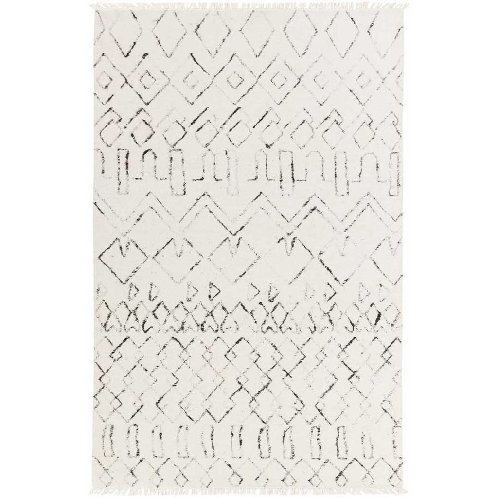 Nettie Cream/Black Area Rug
