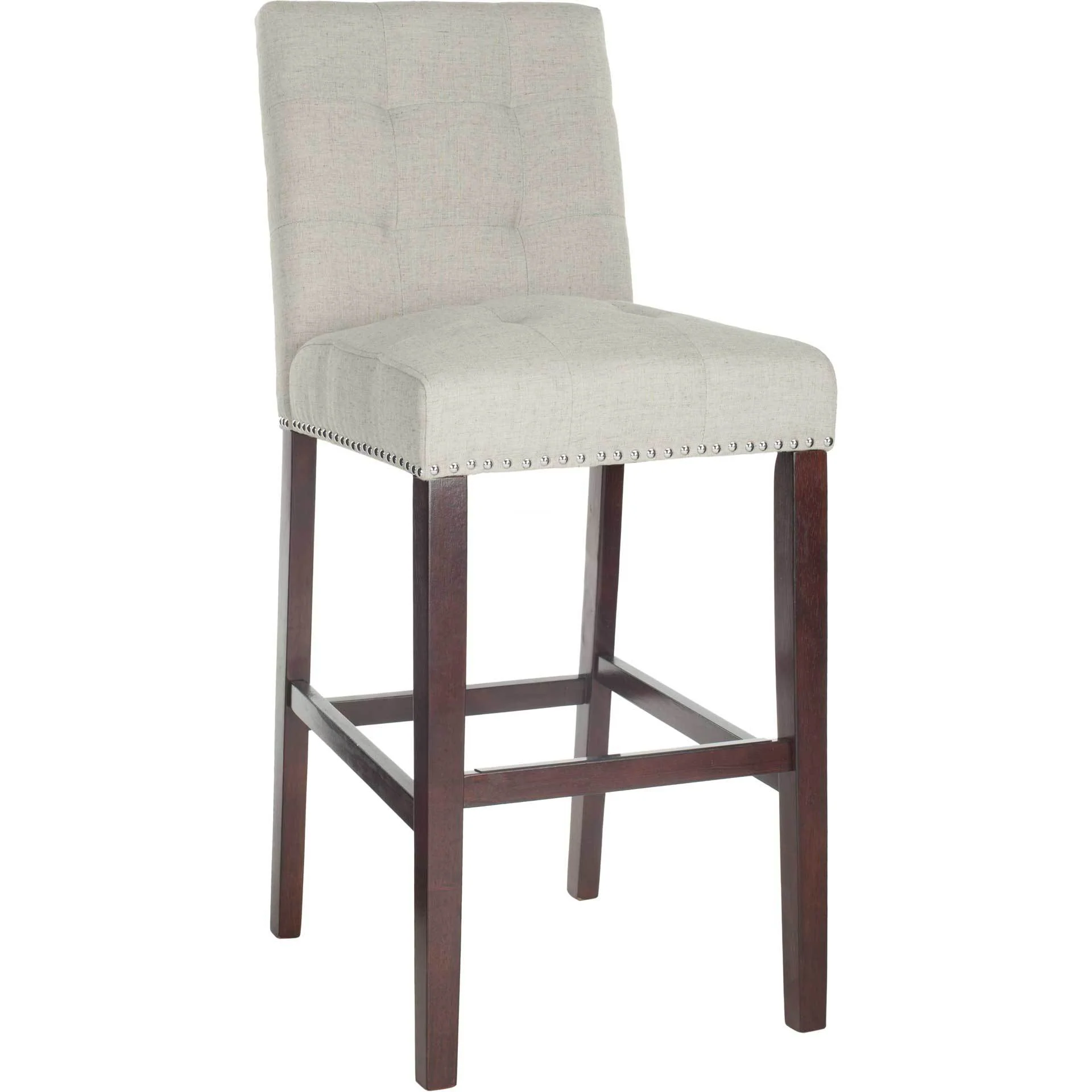 Nial Bar Stool Light Gray (Set of 2)