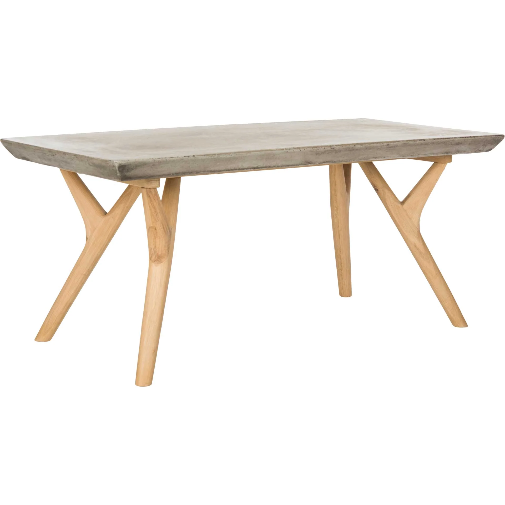 Padric Modern Concrete Coffee Table Dark Gray