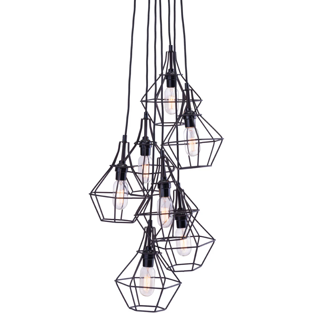 Palmer Ceiling Lamp Distressed Black