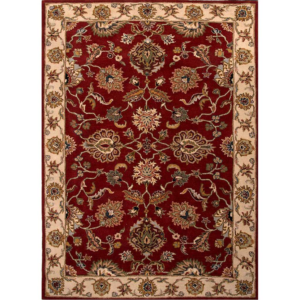 Poeme Valence Red/Soft Gold Area Rug