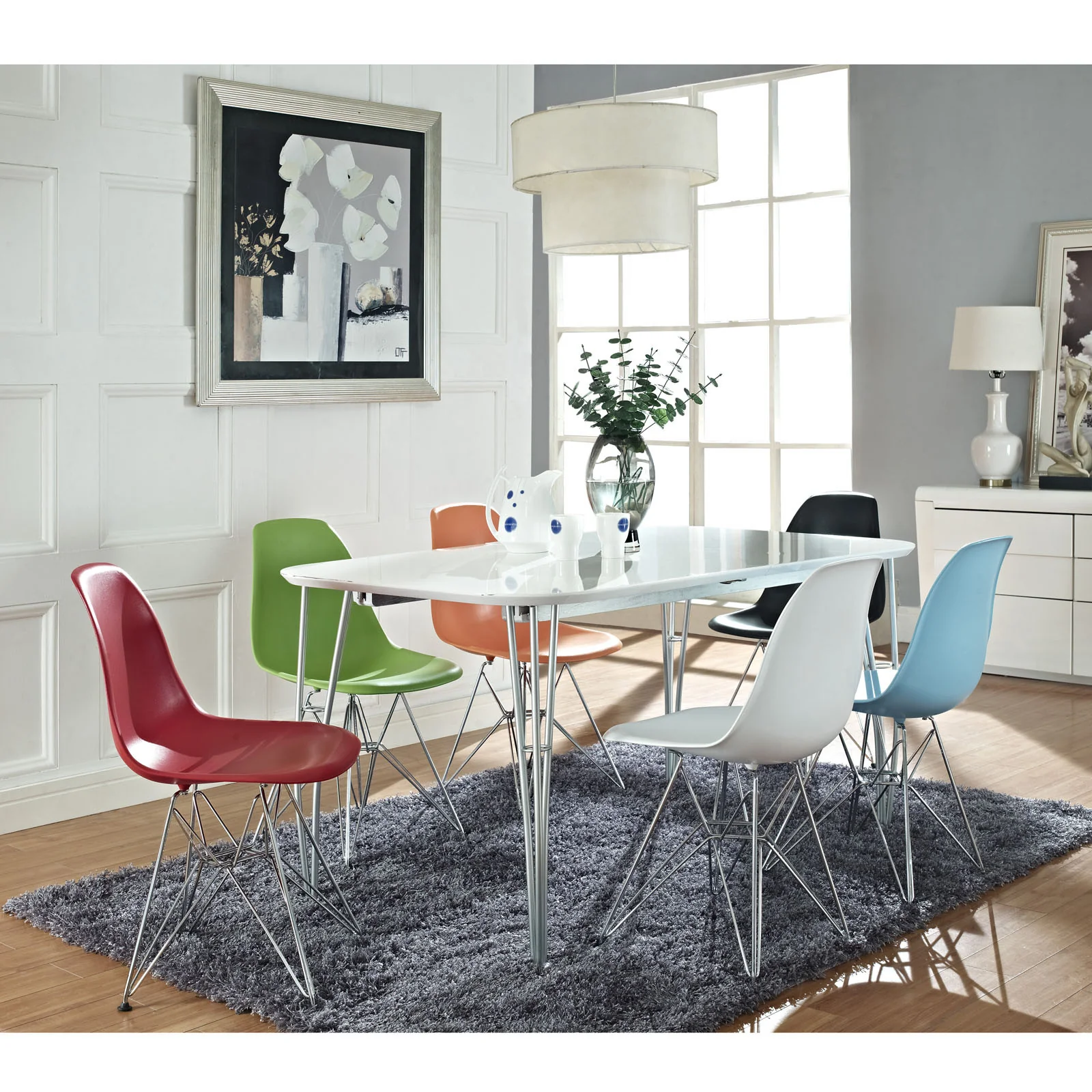Poet Side Chair White - Image 4