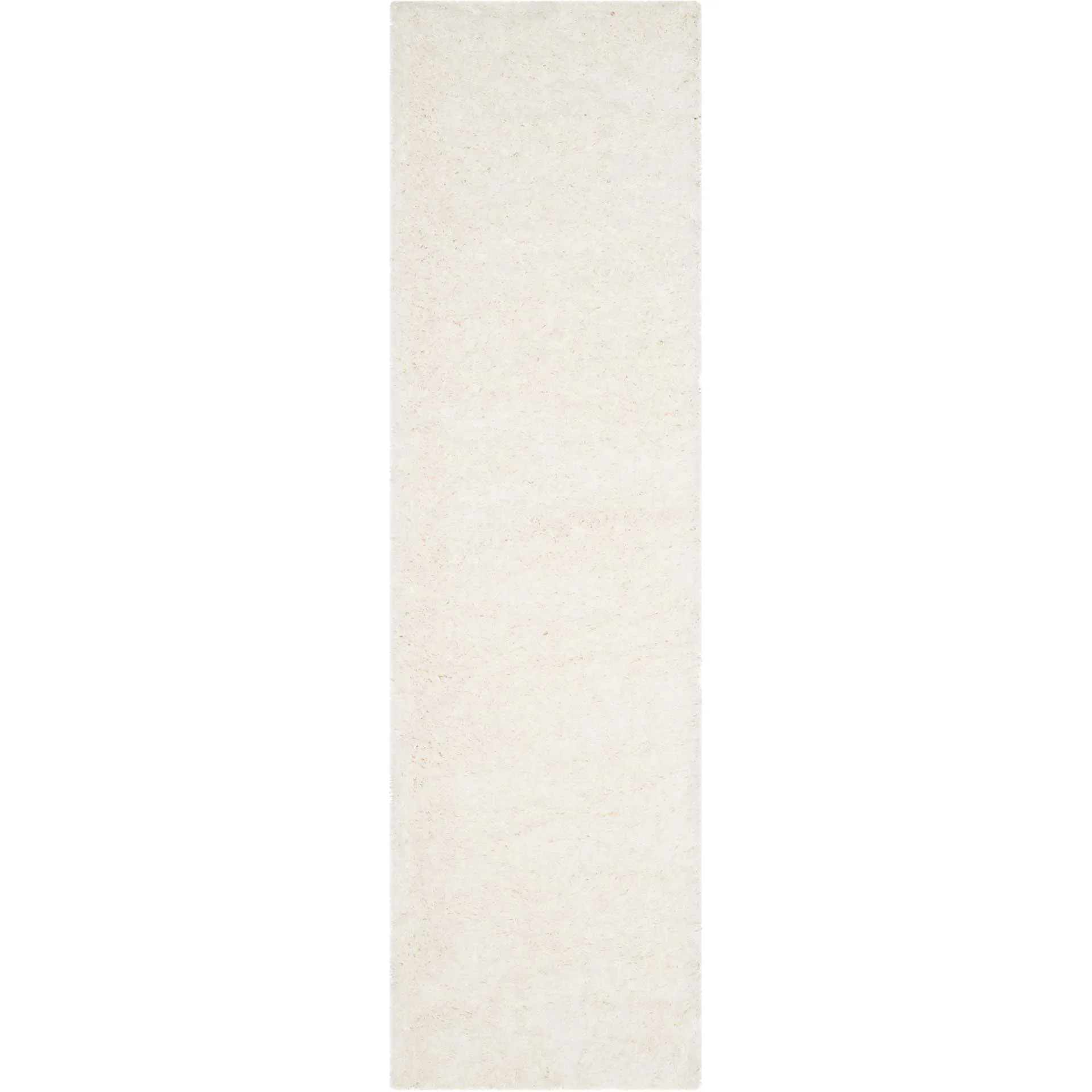 Polar Shag White Runner Rug