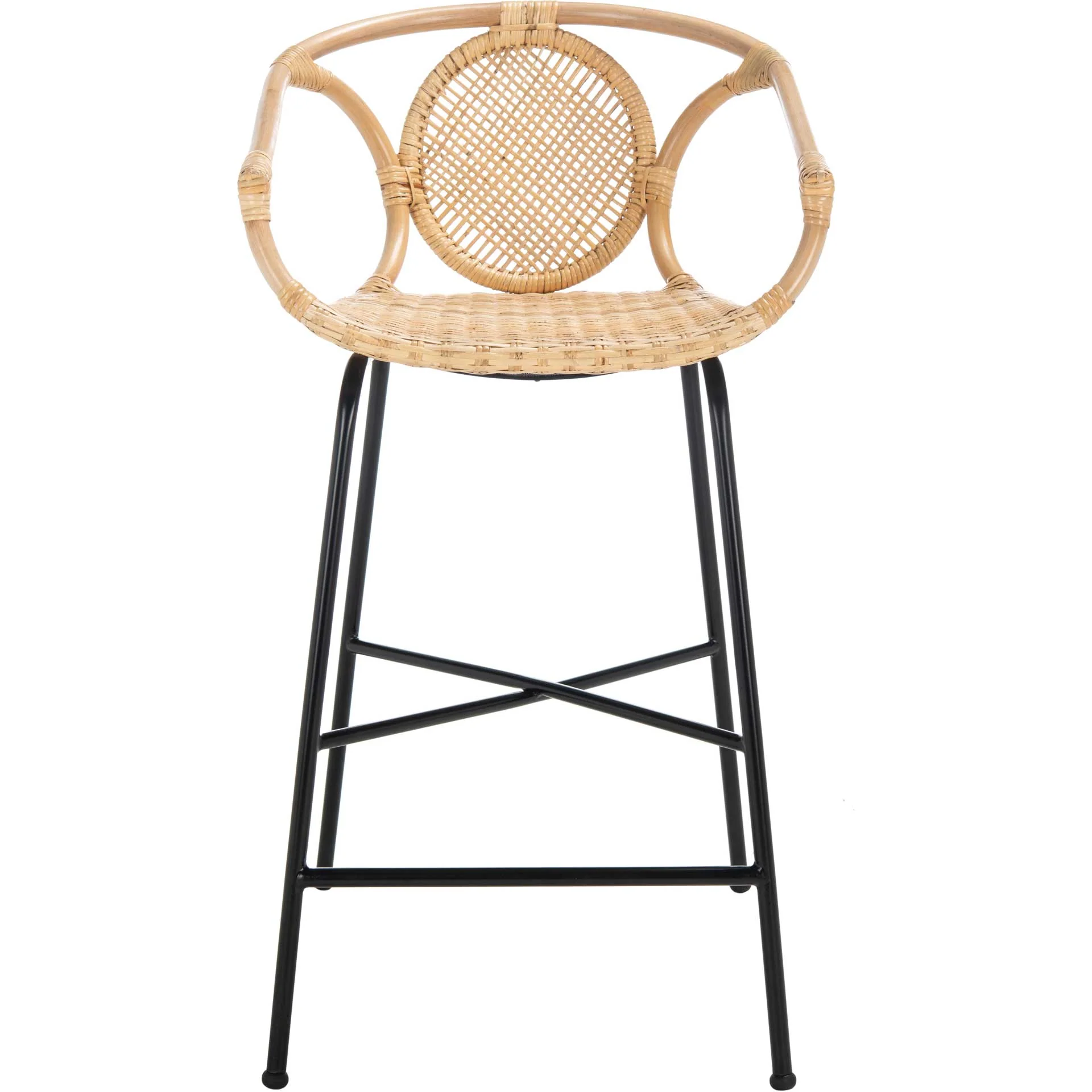 Prabhakara Rattan Bar Stool Natural/Black