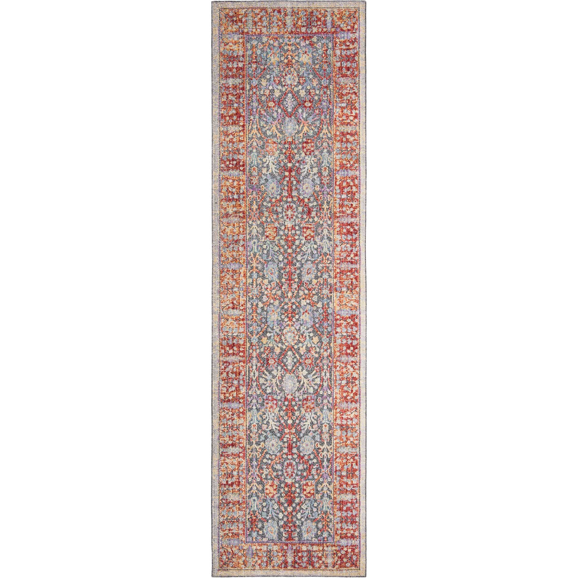 Provance Red/Black Runner Rug