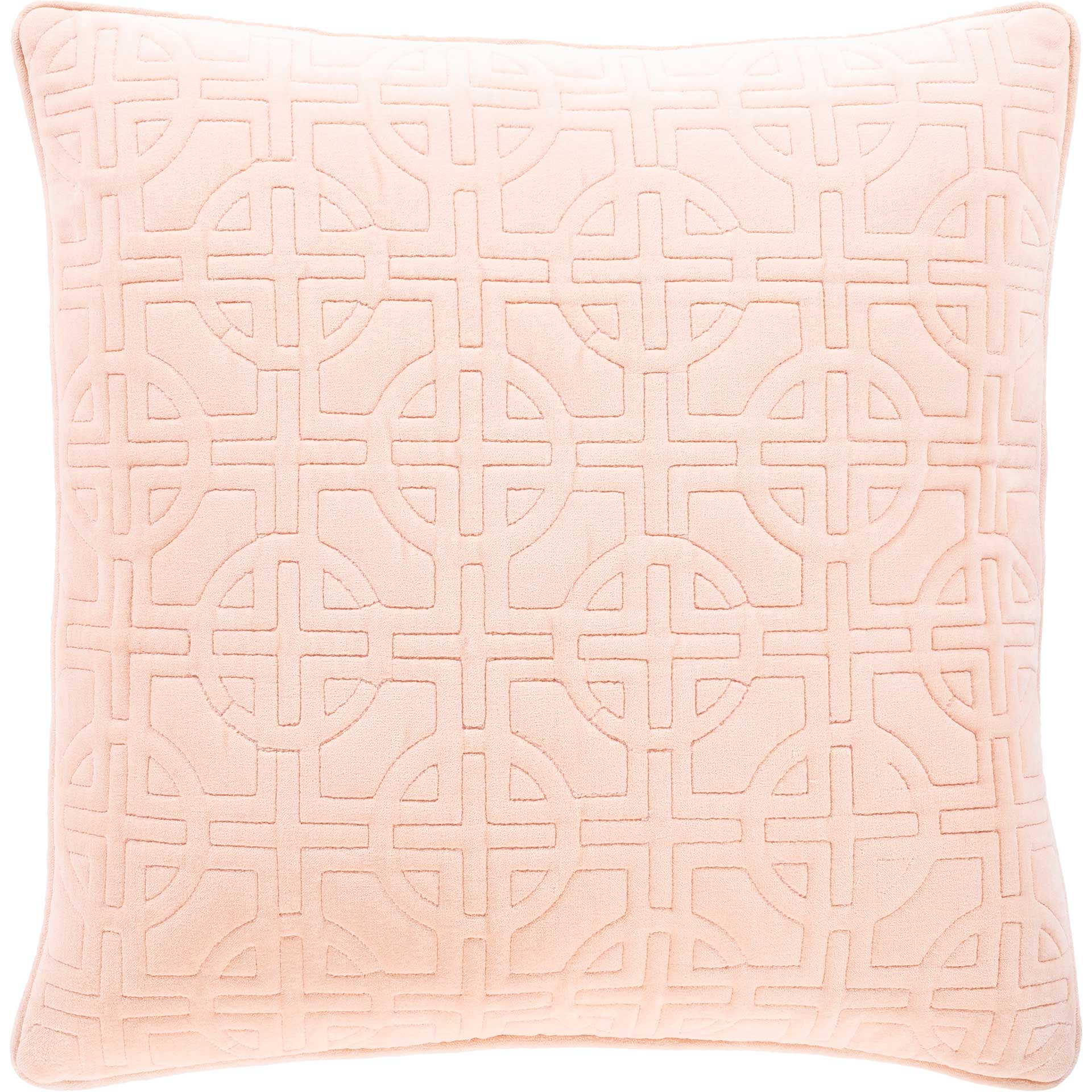Quilted Pillow Peach