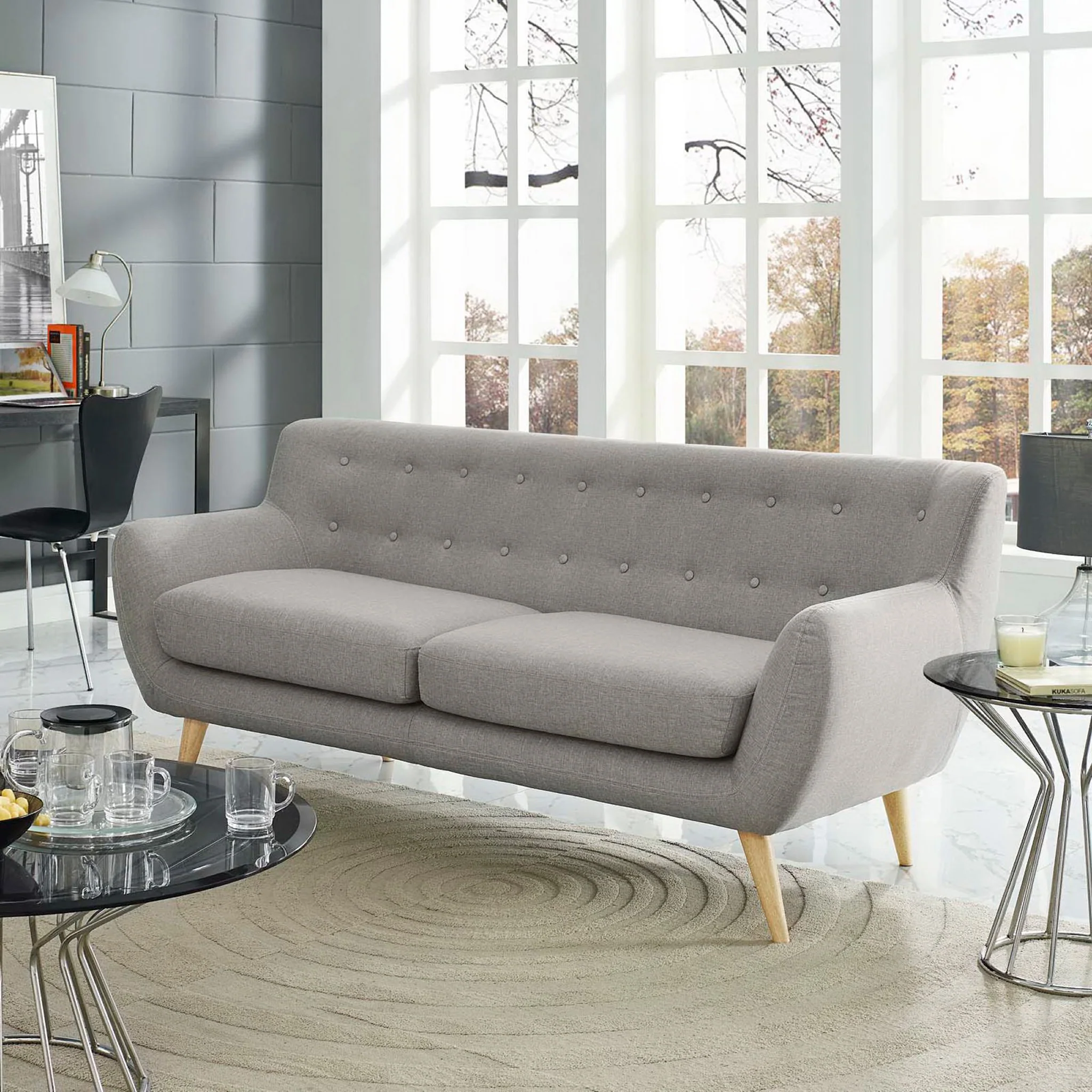Reverence Sofa Light Gray - Image 4