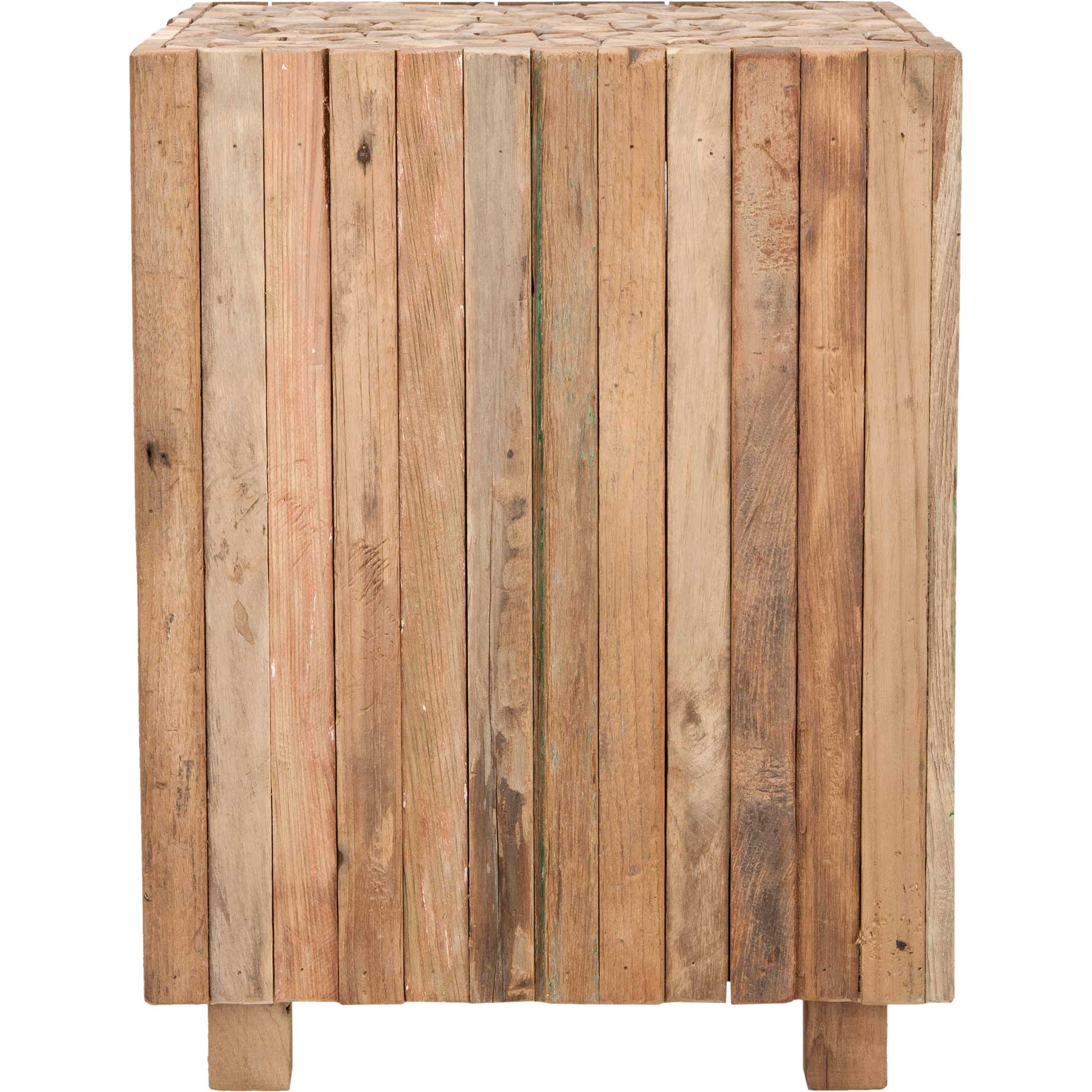 Richard Round Square End Table Medium Oak