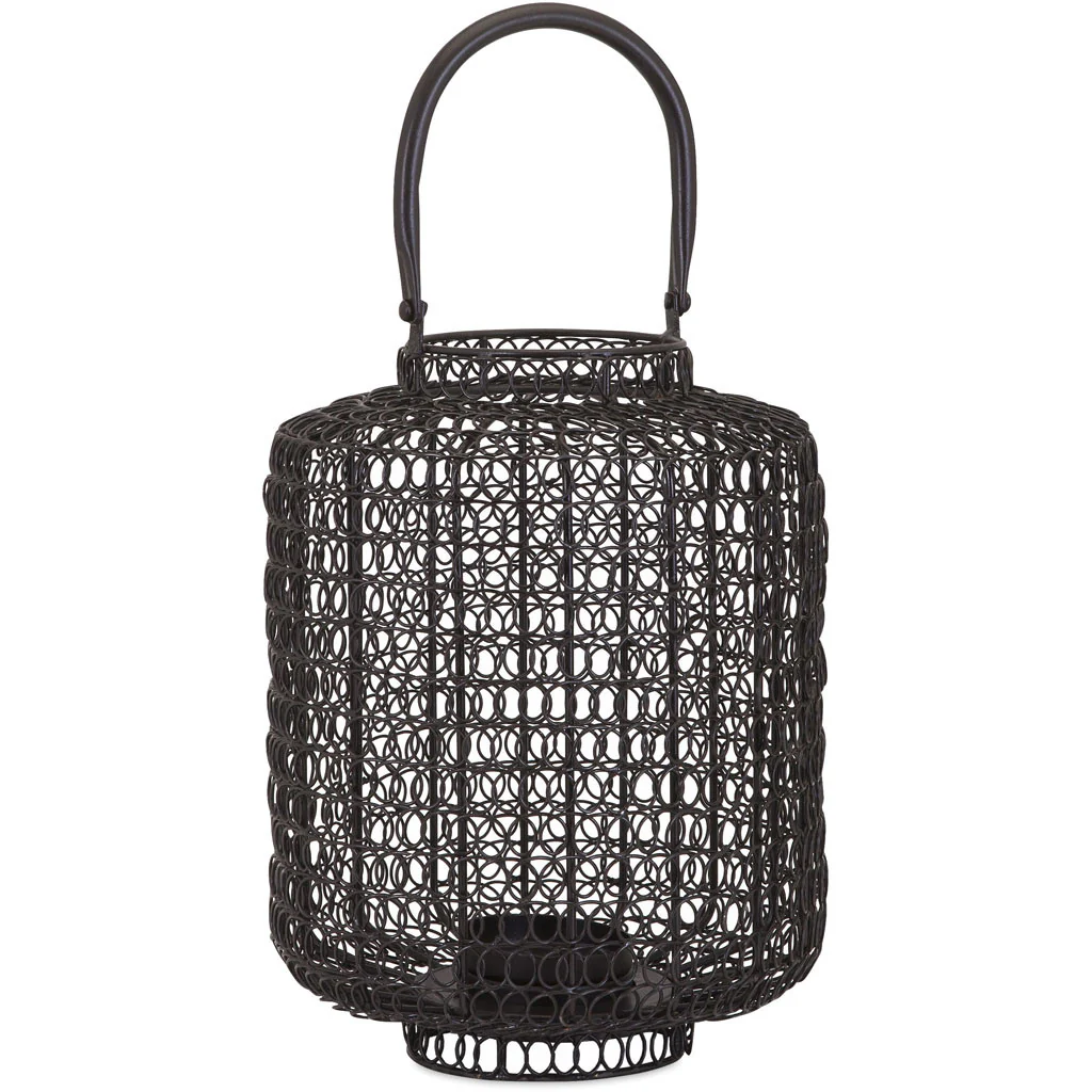 Rod Small Iron Scroll Lantern