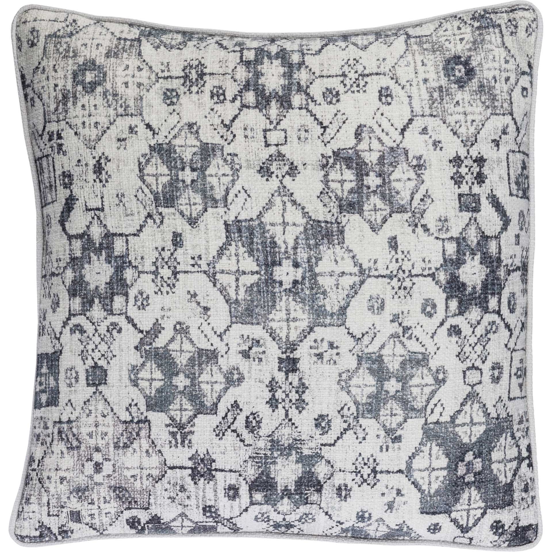Roger Pillow Light Gray/Navy/Denim