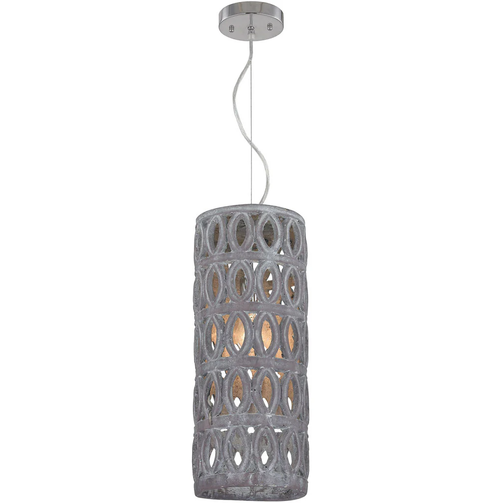 Saladin Pierced Lantern Antique Gray