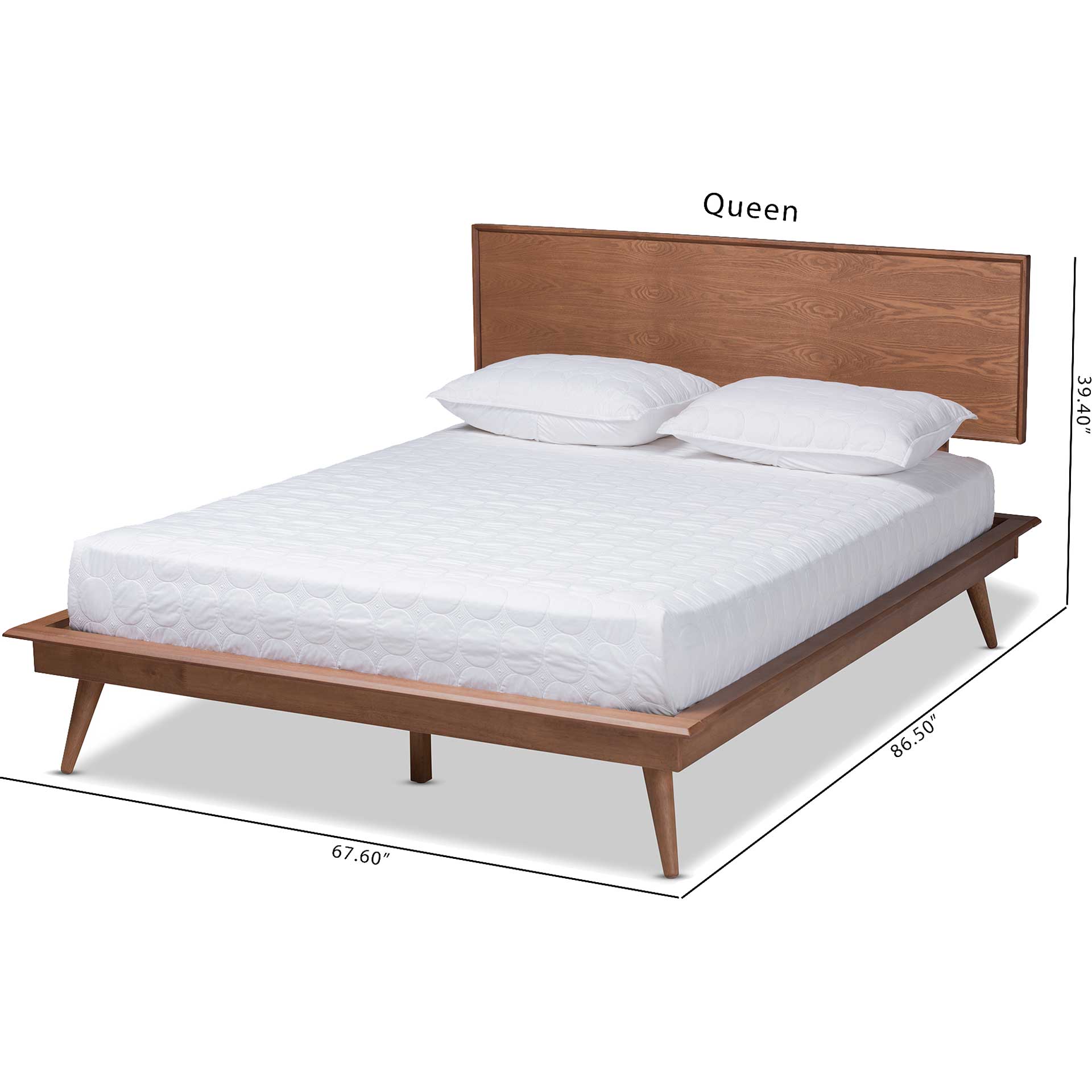Seattle Wood Bed Ash Walnut - Image 7