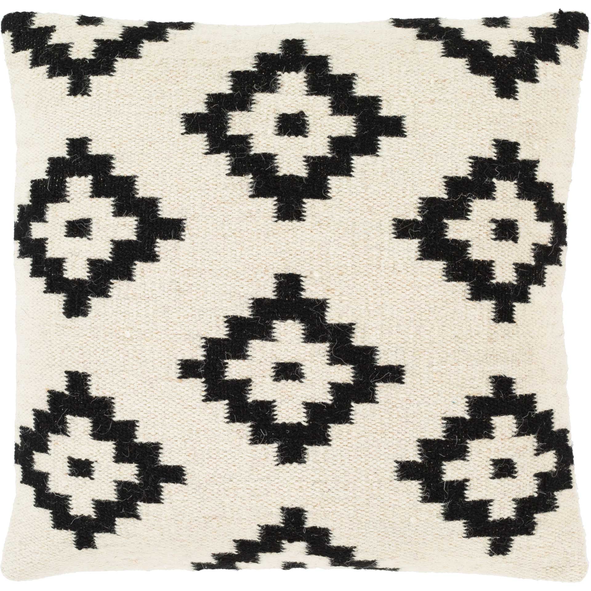 Shaun Geometric Pillow Cream/Black