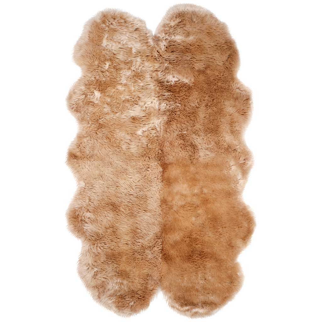 Sheepskin Pelt Natural Beige Area Rug
