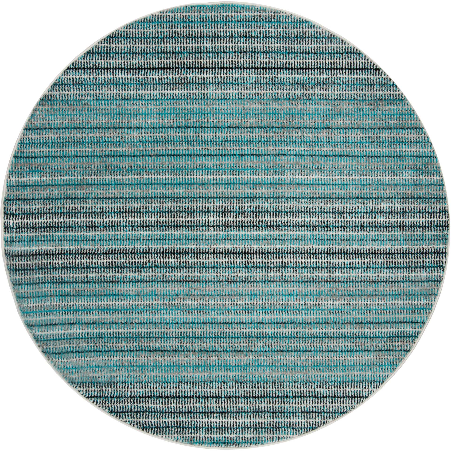 Skyler Blue/Gray Round Rug