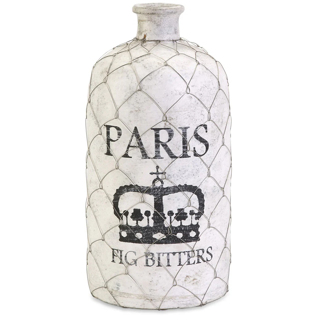 Small French Wire Cage Bottle