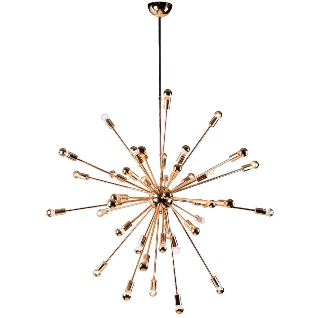 Space Hanging Chandelier Gold