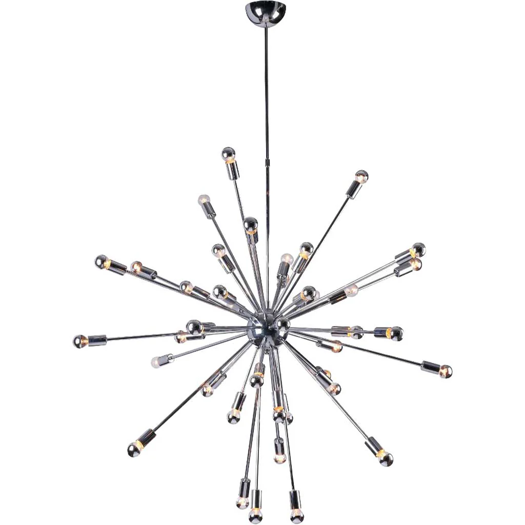Space Hanging Chandelier Silver
