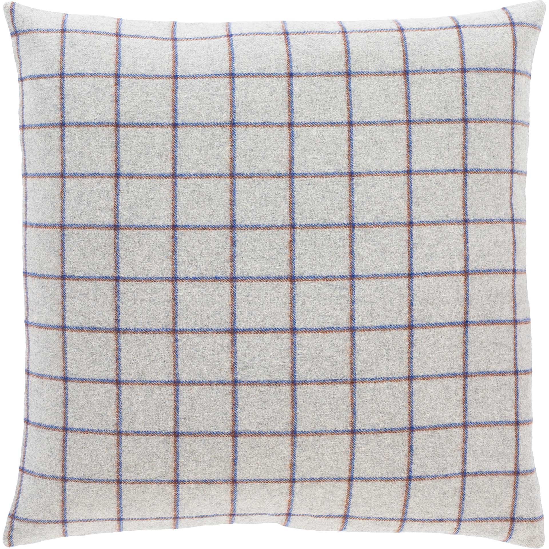 Stefan Pillow Dark Blue/Camel/Silver Gray