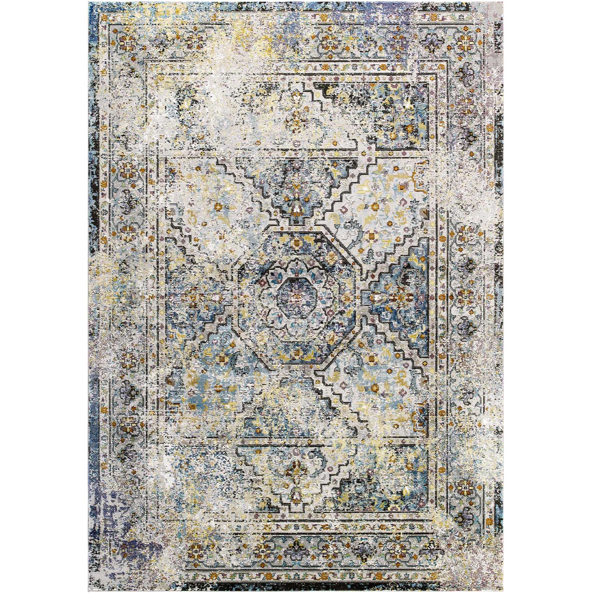 Sutton Medallion Area Rug Multicolored