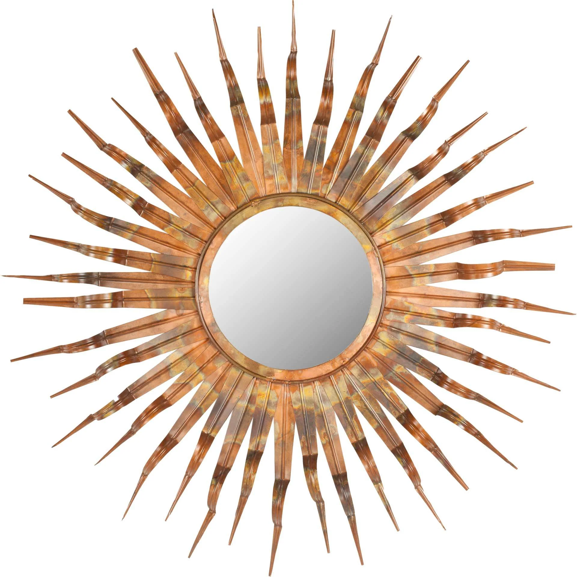 Sutton Mirror Burnt Copper W/Clear P/Coat