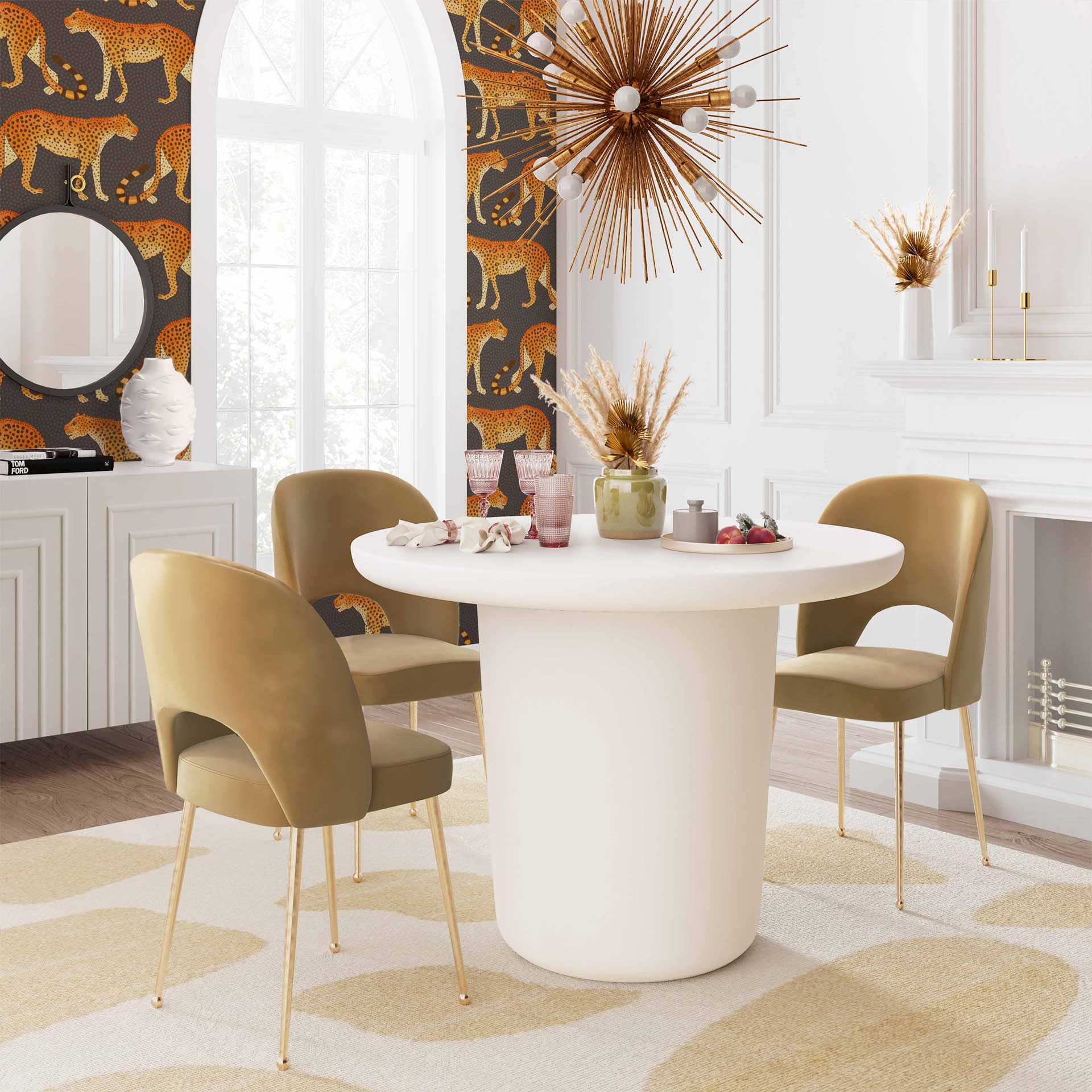 Swift Velvet Chair Cognac - Image 8