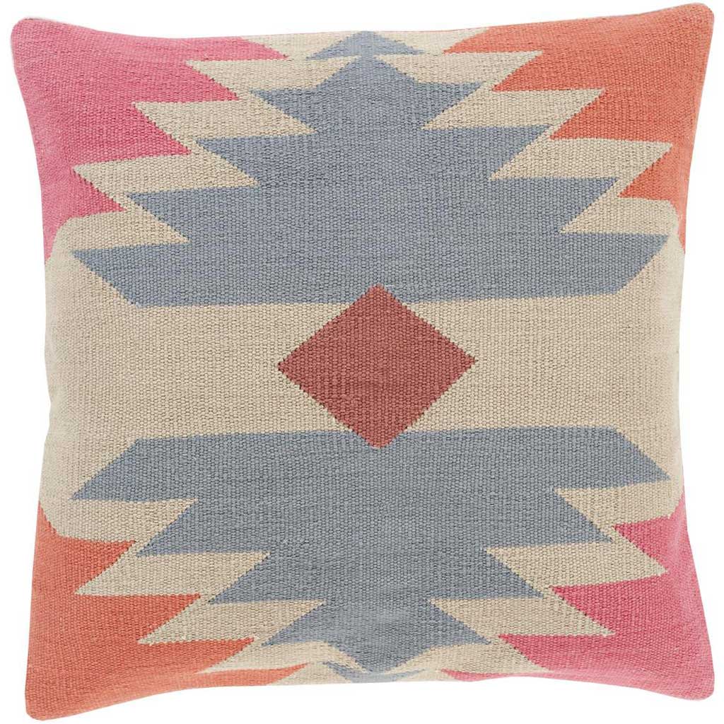 Taken with Tribal Slate/Beige Pillow