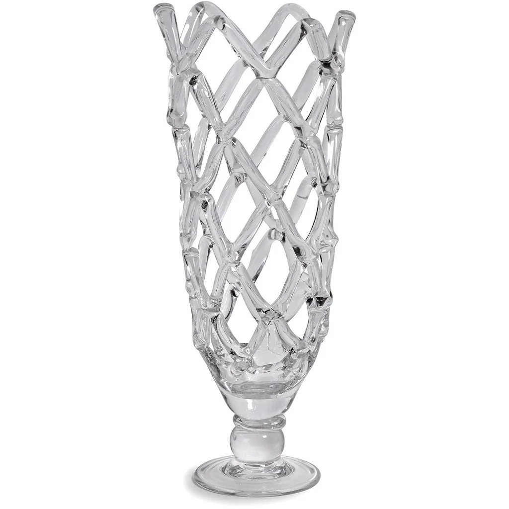 Tall Glass Web Sculpture