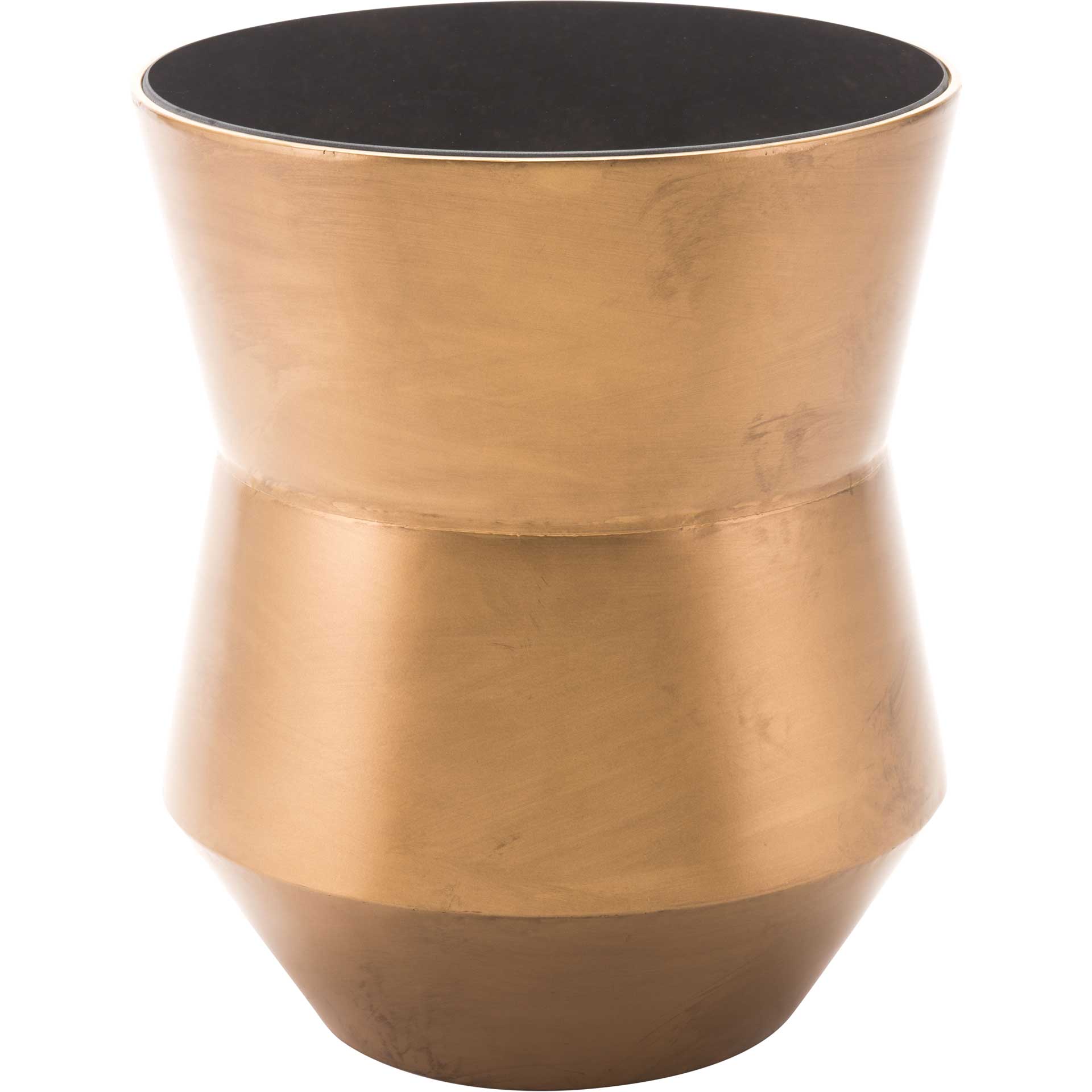 Tambor End Table Gold