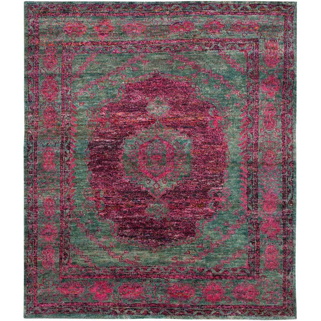 Tangier Slate Blue/Fuchsia Area Rug