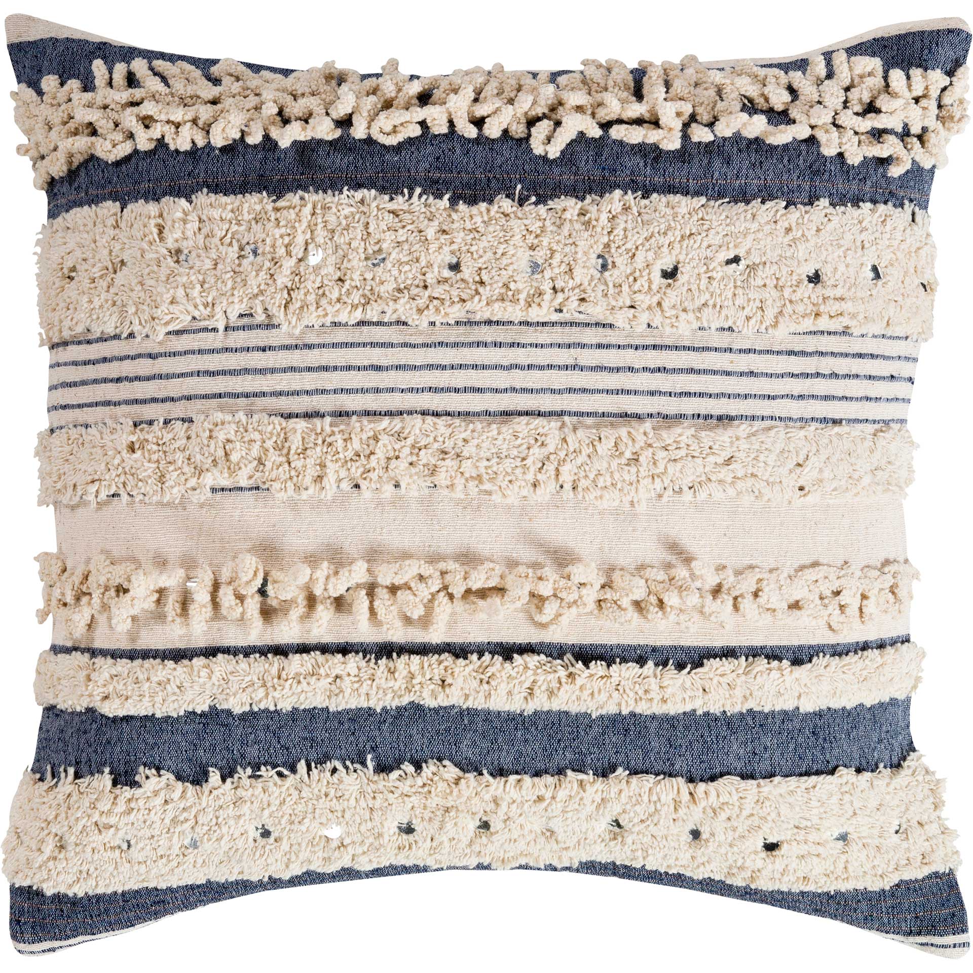 Timur Pillow Beige/Navy/Cream