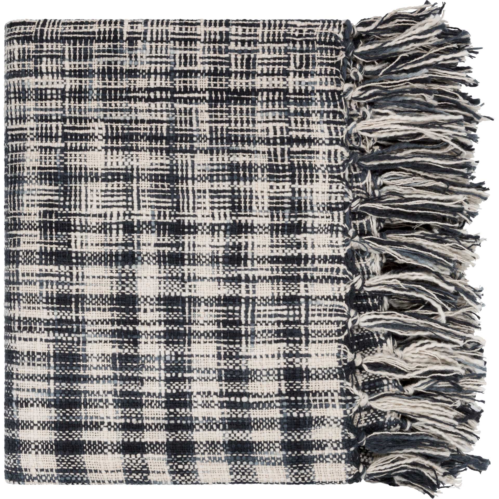 Tobias Throw Charcoal/Medium Gray/Cream