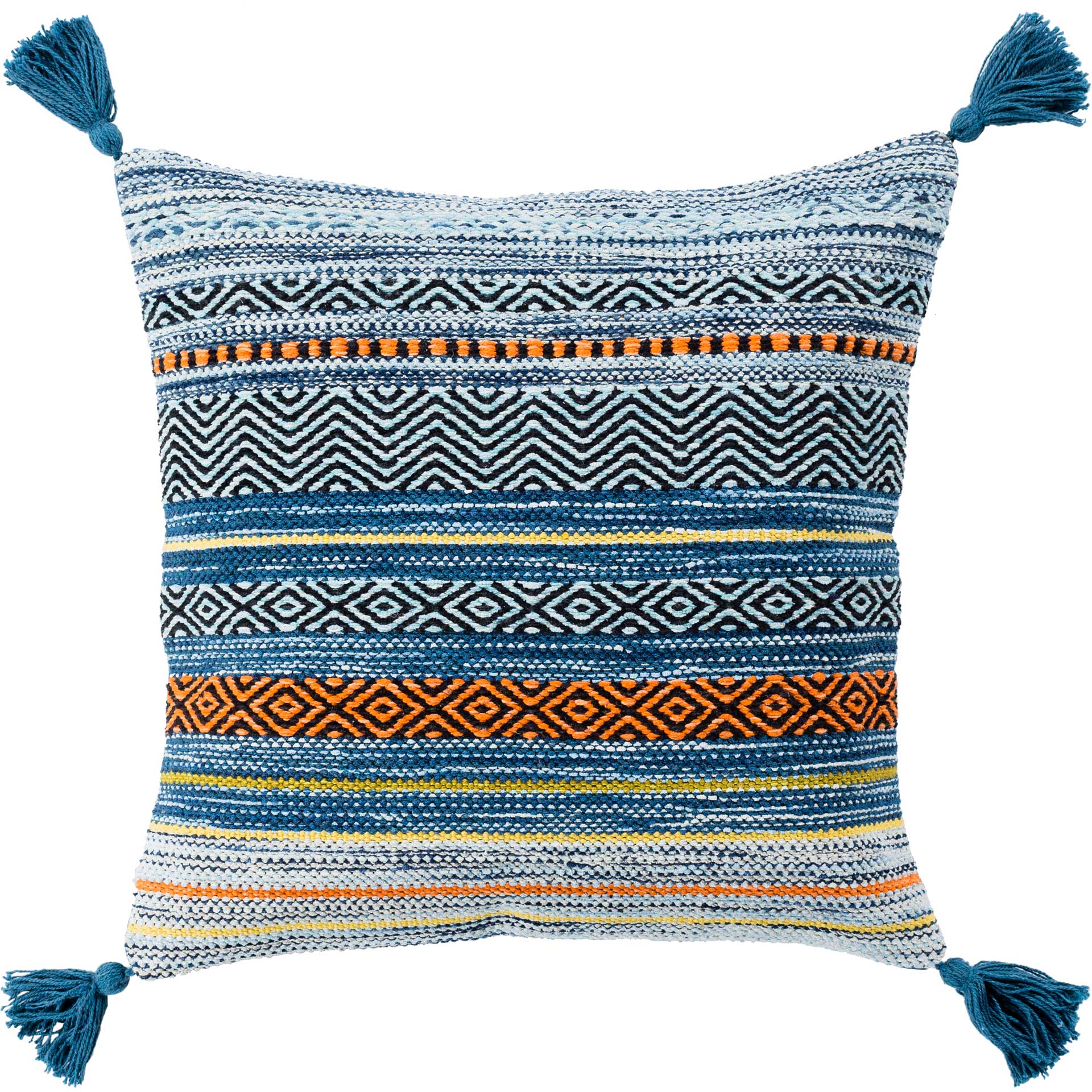 Trent Pillow Bright Blue/Dark Blue/Aqua