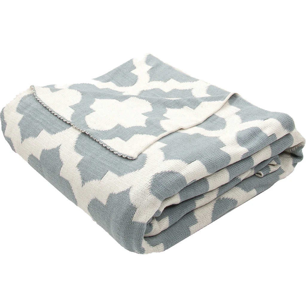 Trinity Cloud Blue/White Swan Throw