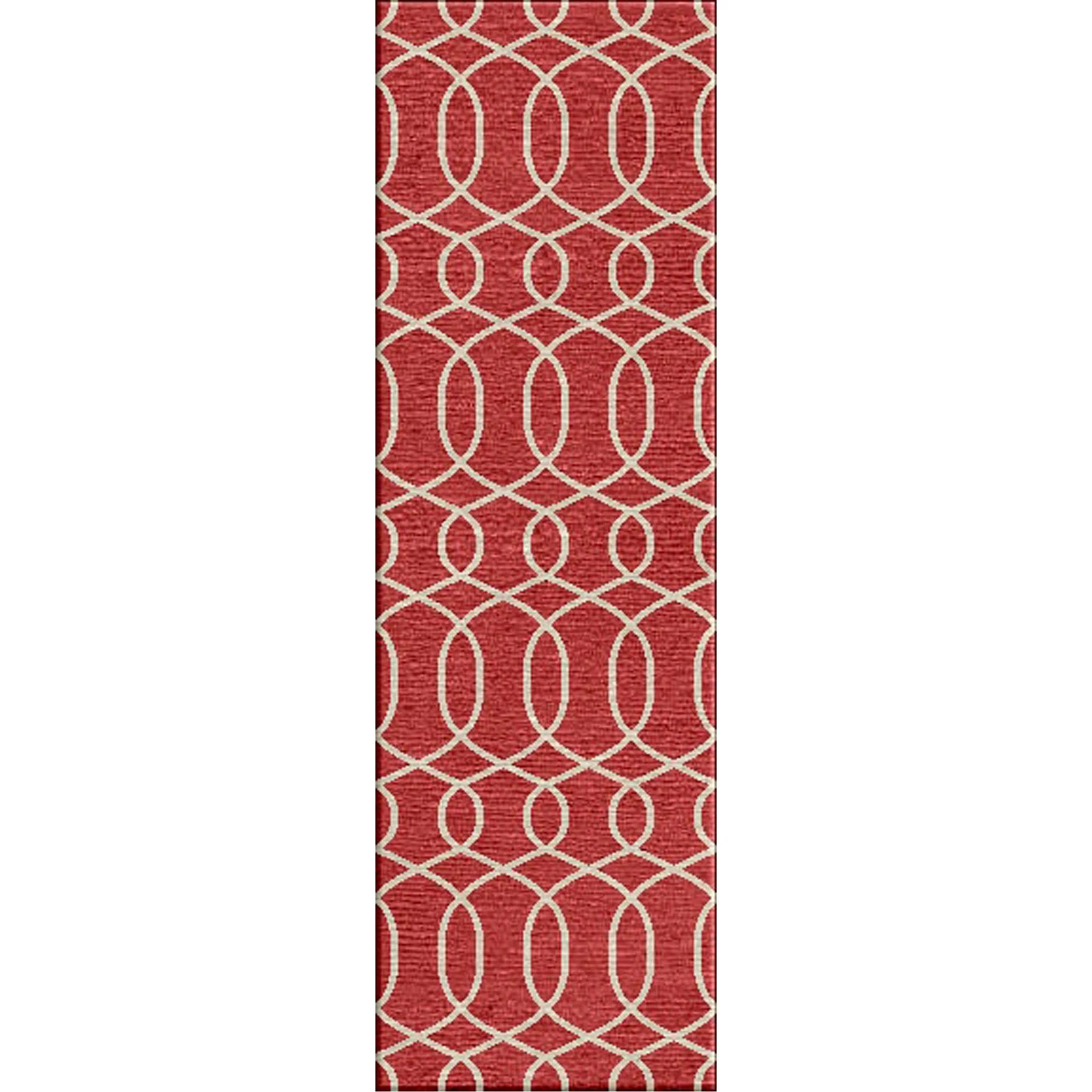 Urban Bungalow Sabrine Chili Pepper/Antique White Runner Rug