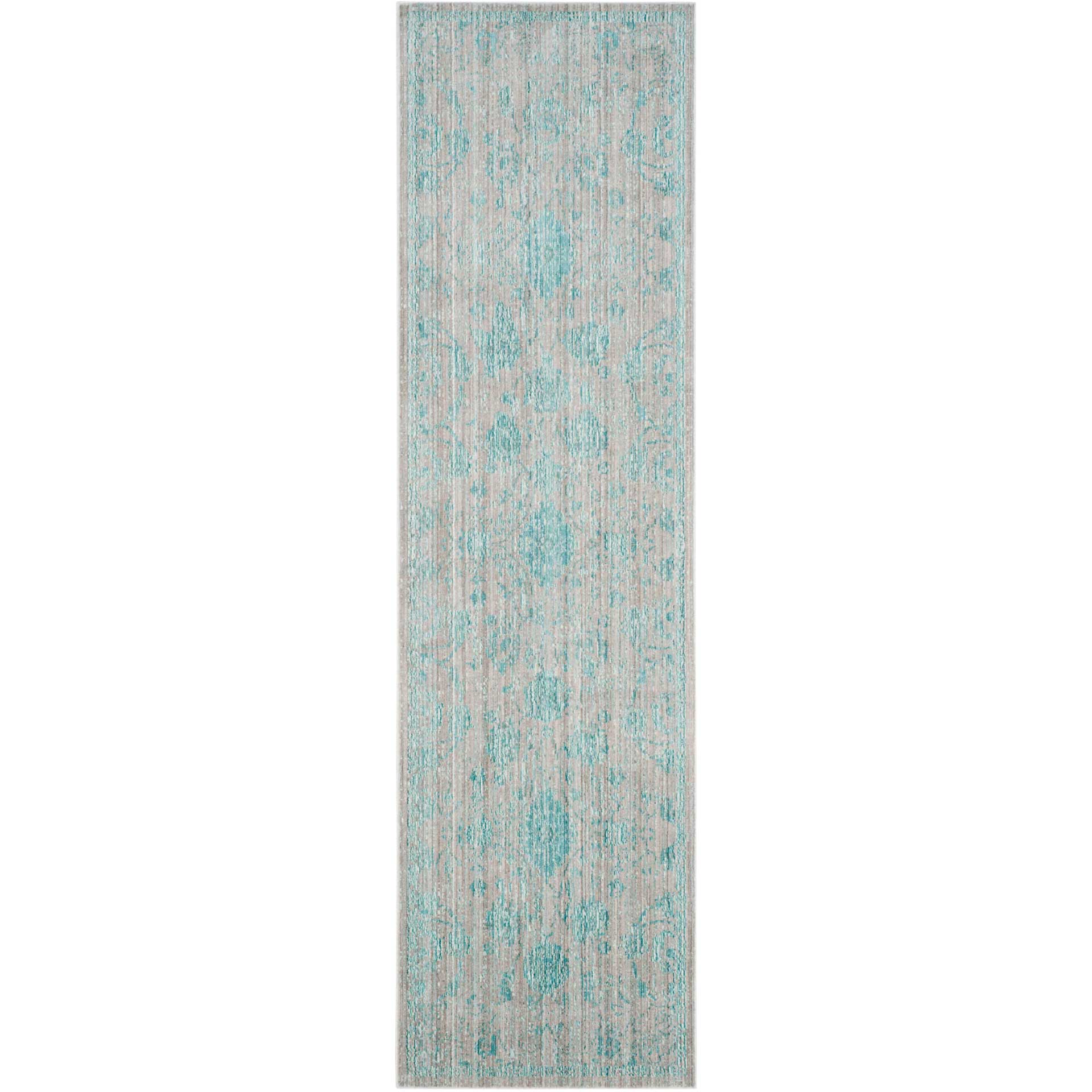 Valencia Blue/Gray Runner Rug