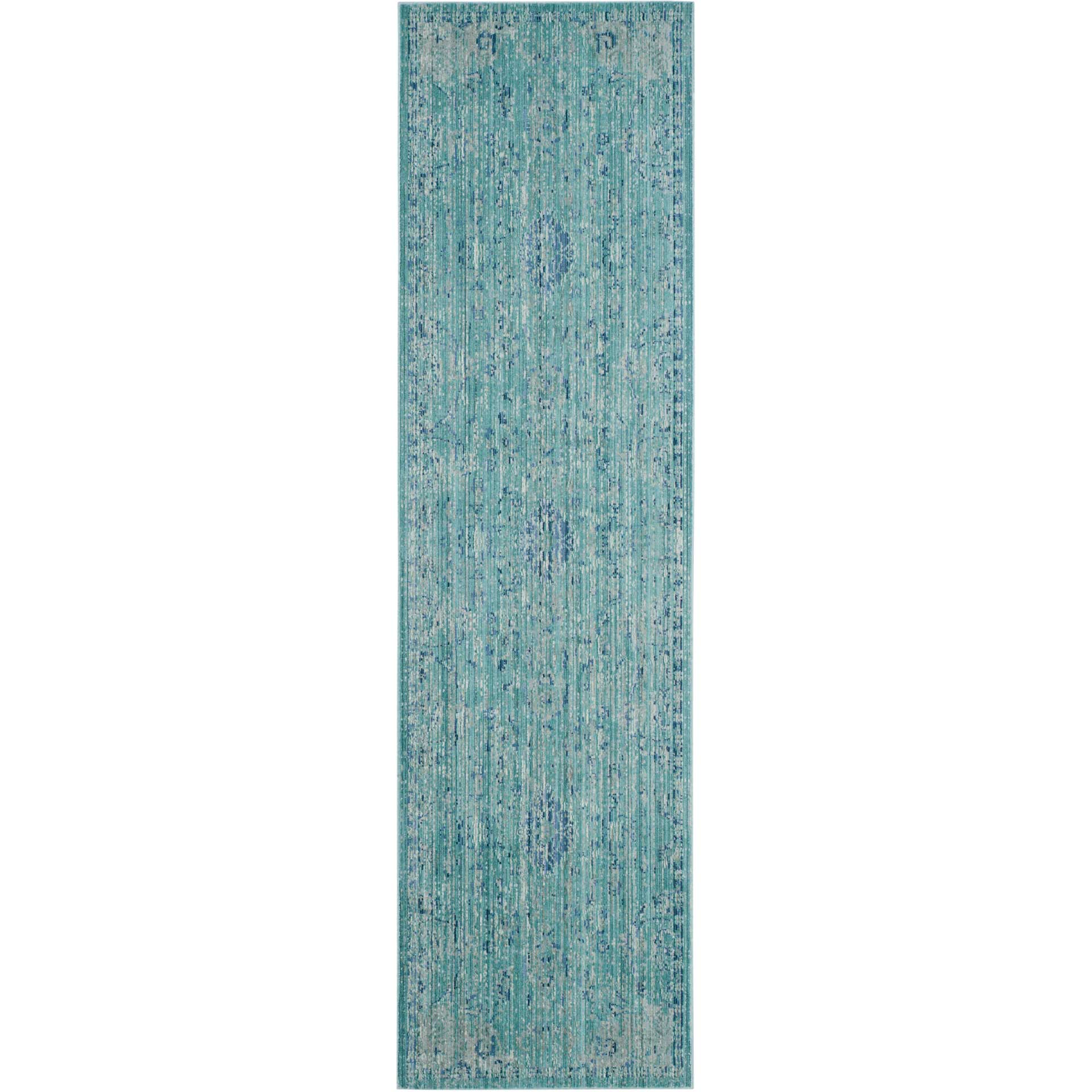 Valencia Teal/Multi Runner Rug