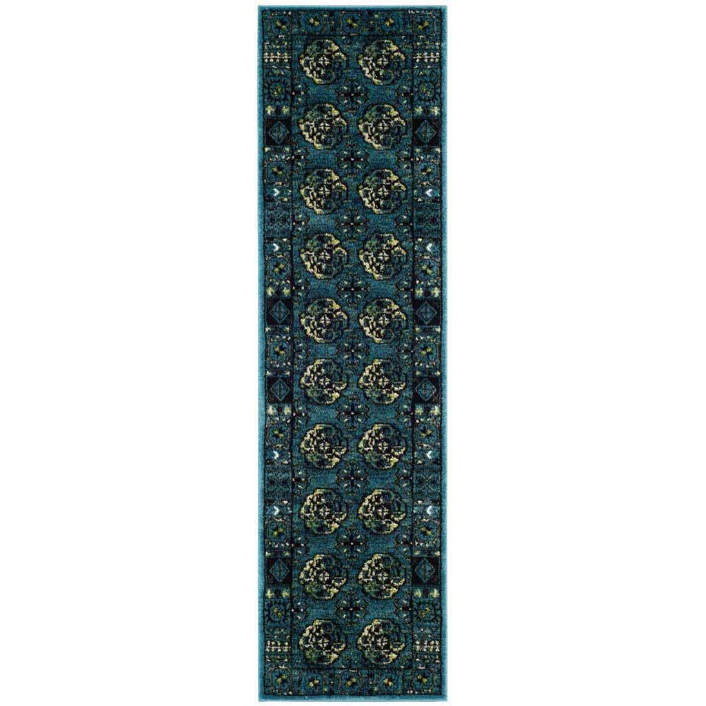 Vintage Hamadan Blue/Multi Runner Rug