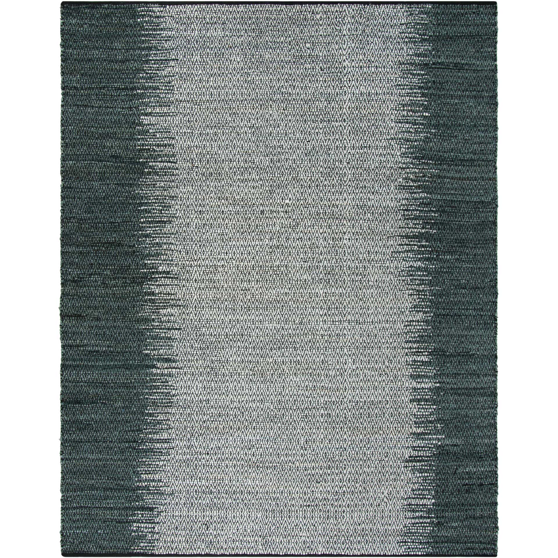 Vintage Leather Gray/Cream Area Rug