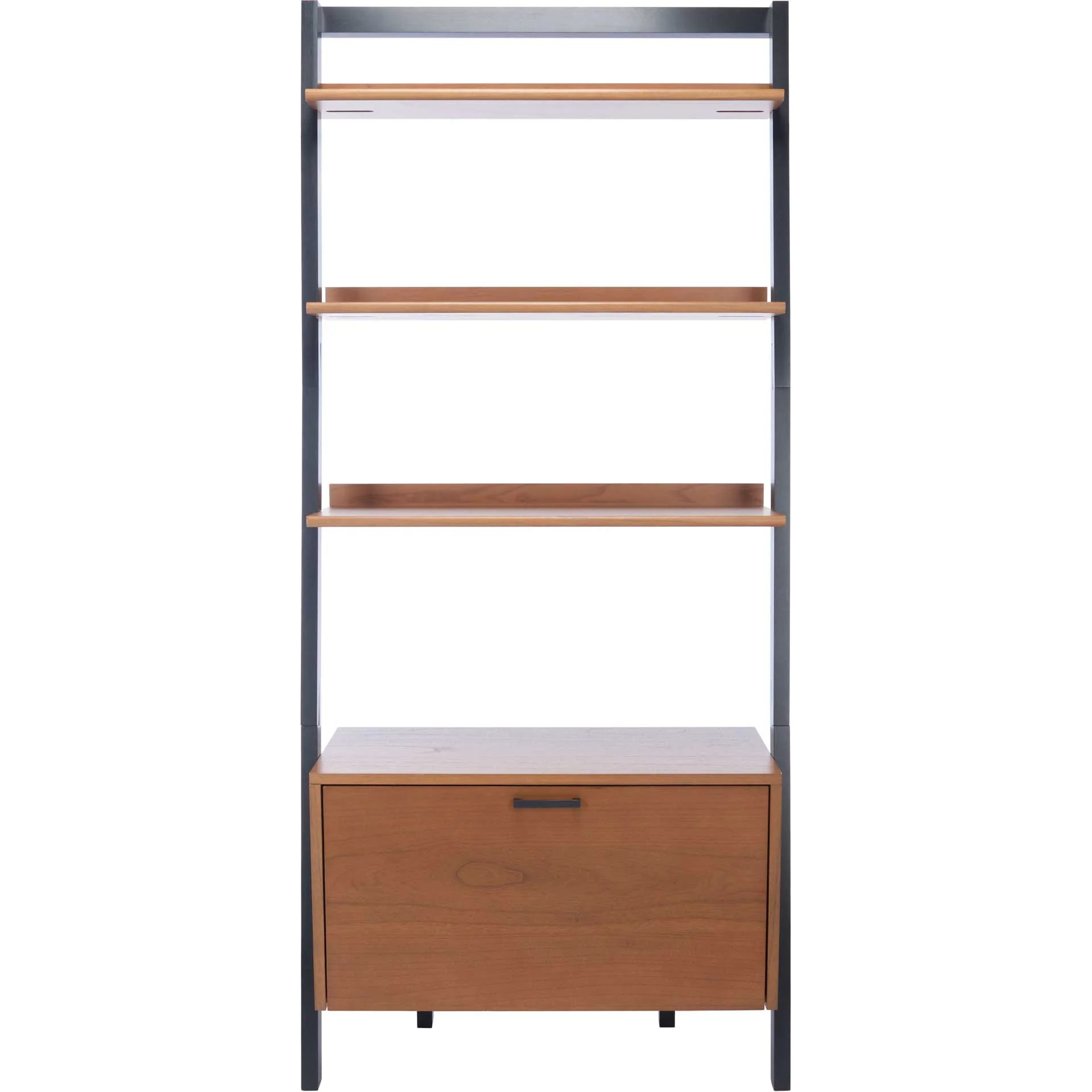 Vladan 3 Shelf 1 Door Etagere Natural/Charcoal