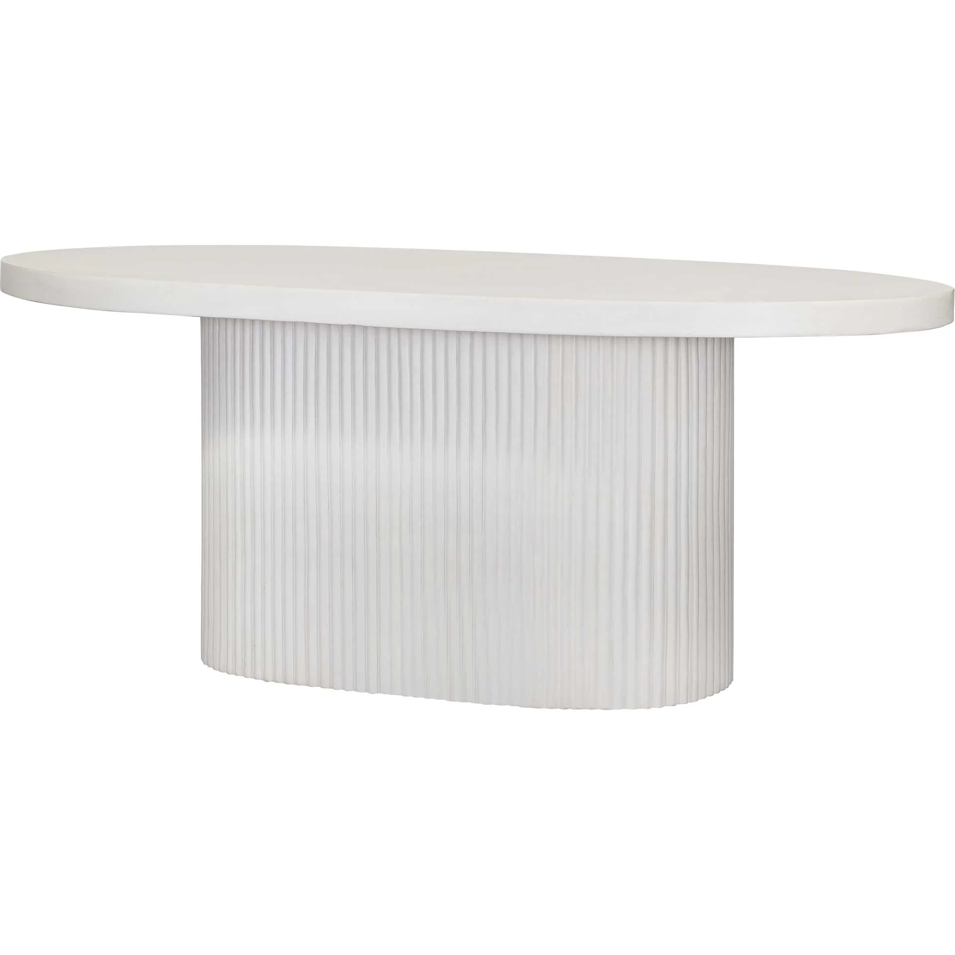 Waylon Concrete Dining Table Ivory